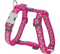 Imbracatura per Cani Red Dingo STYLE STARS LIME ON HOT PINK 36-54 cm 30-48 cm