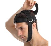 Imbracatura per il collo per sollevamento - Imbracatura regolabile per fitness e sollevamento , imbottita in neoprene per allenamento del collo, testa e mento avanzati, per
