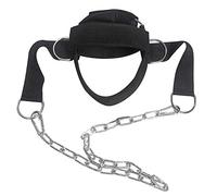 Imbracatura per la Testa Regolabile Imbracatura per Collo a Immersione con Catena, Imbracatura per Il Collo Cintura per Allenamento di Forza, Sollevamento Pesi, Allenamento di Resistenza(black)