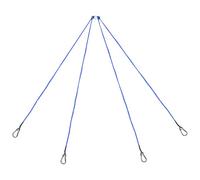 Imbracatura per nassa per granchi - Linea di trappola di marino a 4 bracci, robusta corda in nylon intrecciato con ganci in metallo rinforzati | Attrezzatura di sollevamento per acqua, pia