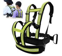 Imbracatura per per bambini di età compresa tra 2 e 12 anni Imbracatura per per bambini regolabile riflettente con impugnatura Doppia spalla Carico pesante Anti-caduta Sicurezza per bamb.