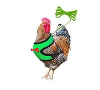 Imbracatura per pollo | Imbracatura traspirante regolabile per pollame con | Piccolo gilet per animali da compagnia per giardino, strada, anatra oche gallina gallo guinzaglio con corda per l'allenamento