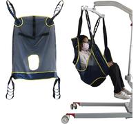 Imbracatura per Sollevatore Disabili, Imbracatura for sollevamento pazienti con supporto for la testa e apertura for comoda, imbracatura for doccia con gambe divise for sollevatori pazienti