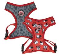 Imbracatura Premium per cani di Minnie Mouse - Taglia S/M - Grigio e Rosso - Imbracatura Antitironi e Regolabile Formazione - Poliestere 100% - Prodotto Originale Progettato in Spagna