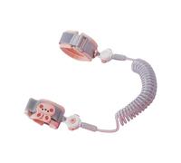 Imbracatura Riutilizzabile Per Bambini Con Doppio Meccanismo In Morbido Misto Cotone E Guinzaglio Portatile In Metallo ABS Gite Pubbliche Cavo Leggero Anti-smarrimento Bambini