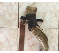 Imbracatura Shofar in vera pelle. Fatto a mano. Accessori con finitura "vecch...