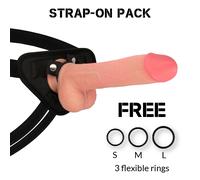 Imbracatura Strapless con Dildo Realistico Rockarmy Kingcobra - 24 cm