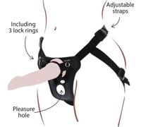 Imbracatura Strapless Get Real - Nera, 3 Anelli Silicone