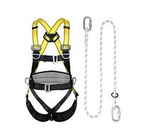 Imbracature di sicurezza， Imbracatura di sicurezza completa for il corpo con protezione della vita a 5 punti for lavori in alta quota, anticaduta/corda singola/2 m(Single Rope,2M)