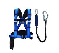 Imbracature di sicurezza， Imbragatura da arrampicata, imbracatura da arrampicata for esterni, cintura di sicurezza, corda di salvataggio for lavori di arrampicata su tetti(Blue)