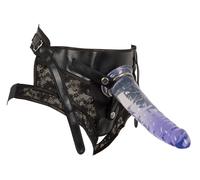 Imbragatura con dildo realistico fallo con ventosa pene finto harness pegging