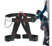 Imbragatura Da Arrampicata - Cintura Di Sicurezza Per Protezione Esterna A Metà Corpo | Imbracatura Da Discesa In Corda Doppia, Cinghie Regolabili In Vita, Attrezzatura Multiuso Per Arrampicata Sugli