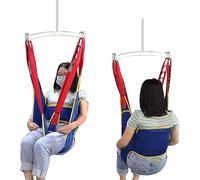 Imbragatura di sollevamento del paziente, imbragatura di sollevamento del paziente per tutto il corpo con apertura per la carrozzina, imbragatura per la doccia con gambe divise, imbragatura per la toi