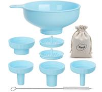 Imbuti da Cucina a Bocca Larga, Imbuto di Plastica di Qualità Alimentare Pisol per Cottura e Conservazione con 4 Bocche di Diverse Dimensioni per Riempire Vasi Mason a Bocca Larga e Regolare