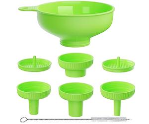 Imbuti da Cucina a Bocca Larga, Imbuto di Plastica di Qualità Alimentare Pisol per Cottura e Conservazione con 4 Bocche di Diverse Dimensioni per Riempire Vasi Mason a Bocca Larga e Regolare