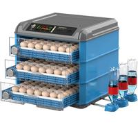 Imbutitrice per Uova, 128-500 Uova Imbutitrice per Pulcini Completamente Automatica con Girauova Automatico, Imbutitrice con Controllo della Temperatura per Galline, Oche, Anatre, Quaglie, 500