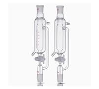 Imbuto a caduta di pressione costante a doppio strato in vetro 4F, valvola di giunzione a pistone in vetro tetrafluoro, imbuto di separazione del liquido da 250 ml(25ml 24X24)