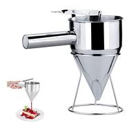 Imbuto a Pistone, Imbuto dosatore in Acciaio Inox, Imbuto per Dolci, Acciaio Inossidabile Pistone Imbuto con Stendibiancheria per Dolci Uso Della Panetteria Liquido di Trasferimento, liquido