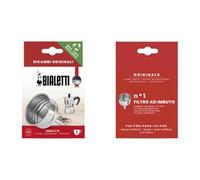 BIALETTI Imbuto per Moka Alluminio, Mini Express, Fiammetta Dama Mokina Rainbow - 1 Tazza