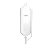 Imbuto Compensazione Pressione Valvola PTFE Giunto Vetro Borosilicato-5000mL 24#