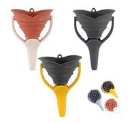 Imbuto Cucina,Mengger 3 Pezzi Imbuti Pieghevoli in Silicone,Imbuto Piccolo Multifunzione,Mini imbuto Portabilità,Adatto per il Trasporto di Liquidi Polveri e Granuli(Multicolore)