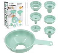 Imbuto da cucina a bocca larga, in plastica, con beccucci in 4 misure, per riempire olio, liquidi, polvere, spezie, marmellata e shampoo