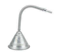 Imbuto di adescamento universale, beccuccio in acciaio al carbonio, con tubo flessibile 330 mm/12,99 pollici, per auto, moto, camion
