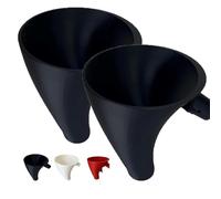 Imbuto di farina per miscelatore per gli aiuti da cucina, attacco a base di imbuto di farina, imbarcazioni a bocca larga, diametro abilita la testa di inclinazione a versamento guidato (2PCS-B)