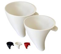Imbuto di farina per miscelatore per gli aiuti da cucina, attacco a base di imbuto di farina, imbarcazioni a bocca larga, diametro abilita la testa di inclinazione a versamento guidato (2PCS-A)