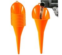 Imbuto di petrolio 10pcs 11 versamento senza imbuto lungo olio largo olio per cambio di auto-funzionamento del becco lunghi obliquo per acqua, benzina, vetro refrigerante