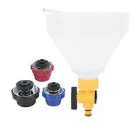 Imbuto di ricarica refrigerante, imbuto di ricarica refrigerante, a prova di perdite, kit di riempimento con 3 adattatori, compatibile con