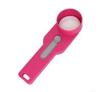 Imbuto dosatore da cucina, cucchiaio in plastica ABS con scala integrata per un controllo preciso degli ingredienti, strumento di cottura versatile (rosa)