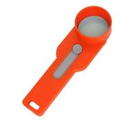 Imbuto dosatore da cucina, cucchiaio in plastica ABS con scala integrata per un controllo preciso degli ingredienti, strumento di cottura versatile (arancione)