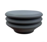 Imbuto dosatore in silicone per macinacaffè zero, soffietto grigio per ridurre al minimo i residui di caffè, dosaggio preciso e meno sprechi, compatibile con Zero Grinder, 7,05 x 3,85 cm