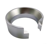 Imbuto dosatore per caffè espresso da 58 mm, in alluminio, per portafiltro, strumento guida per macinare i disordini, accessorio lavabile in lavastoviglie (argento)