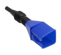 Imbuto flessibile pieghevole per olio, con filtro integrato per drenare olio e fluidi, design a scatto offre un funzionamento sicuro e perdite (blu)