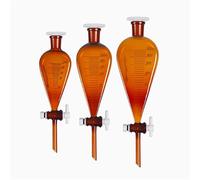 Imbuto for la separazione di liquidi marrone con marcatura della bocca con, pistone in vetro borosilicato(125ml)