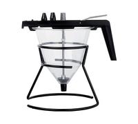 Ghidini Imbuto dosatore Pinocchio policarbonato acciaio inox 3 beccucci silicone piedistallo nero
