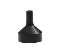 Imbuto in acciaio inossidabile Confezione da 10 mini imbuti in allumina for ricarica liquidi color oro argentato nero 2 misure(Black S)