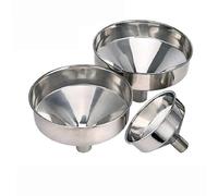 Imbuto In Acciaio Inossidabile Da Cucina Grande Strumenti for Filtri for Olio Liquido A Bocca Larga In Metallo for Riempire Bottiglie Lattine Argento/28 * 20 Cm(24 * 18Cm)