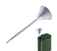 Imbuto in metallo per riempire benzina, olio motore e con filtro, tubo di prolunga flessibile, beccuccio portatile, pratico beccuccio per serbatoi di benzina