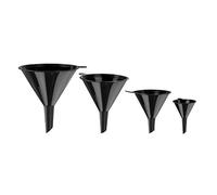 Imbuto in plastica, set da 4 pezzi Nero