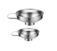 Imbuto in rame, Imbuto da cucina in acciaio inossidabile a bocca larga multicolore di dimensioni multiple for conserve olio(Silver combination)