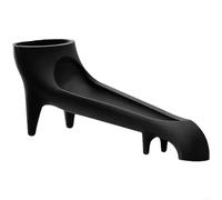 Imbuto in silicone per macchina da caffè, guida flessibile per un facile riempimento del serbatoio, deviatore resistente al calore con finitura opaca, nero e grigio, 22 x 8 x 6 cm (nero)