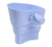 Imbuto in silicone progettato per miscelatori con geometria di apertura a V per migliorare la guida degli ingredienti e limitare il contatto durante il versamento (blu)