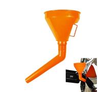 Imbuto lungo, imbuto per il settore automobilistico - imbuto lungo con filtro e manico - imbuto arancione per auto, imbuto per petrolio, imbuto per olio auto per acqua, ingranaggi, cambio olio