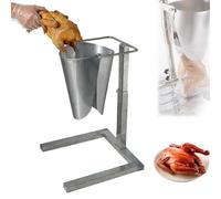 Imbuto manuale per alimentazione con supporto regolabile, in acciaio inossidabile per uso alimentare, disponibile in due misure per un porzionamento preciso. (S)
