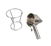 Imbuto Metallico In Acciaio Inox, Imbuto Conico Con Supporto, Per Ristoranti, Caffetterie, Negozi Di Dolciumi