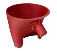 Imbuto per ausilio da cucina, in plastica, con testa inclinabile, attacco a imbuto, facile da versare, per cucinare (rosso)