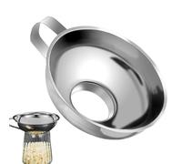 Imbuto per barattoli - Imbuto per conserve in acciaio inossidabile da 12 cm con manico, resistente utensile da cucina in metallo | Facile riempimento per bottiglie di olio, marmellata, cereali,